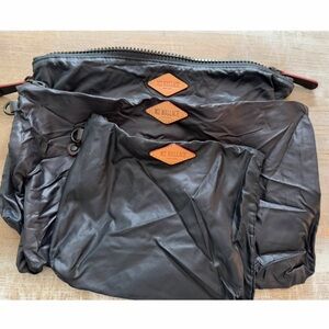 MZ Wallace Black zippered Bag Set